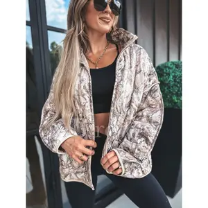 Cozy Cloud Jacket in Dark Camo