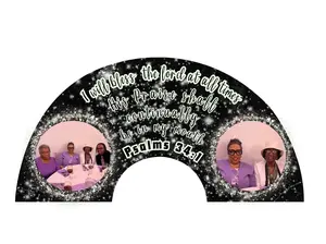Custom Clack Fans - Personalized Design with Inspirational Quote and Photo Feature Accessory Hand