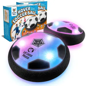 Hover Soccer Ball, Set of 2 LED Soccer Ball Toys, Gifts for 8 Year Old Boys, Indoor LED Floating Football for 7 Year Old Kids, Boy Birthday Gifts Age 4-6, 6-8, 8-12 Fun Sport Toy