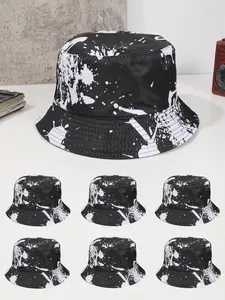 Tie Dye Pattern Double-sided Wear Bucket Hat, Casual Outdoor Sun Protection Cap for Men & Women, Fashion Accessories for Daily Wear