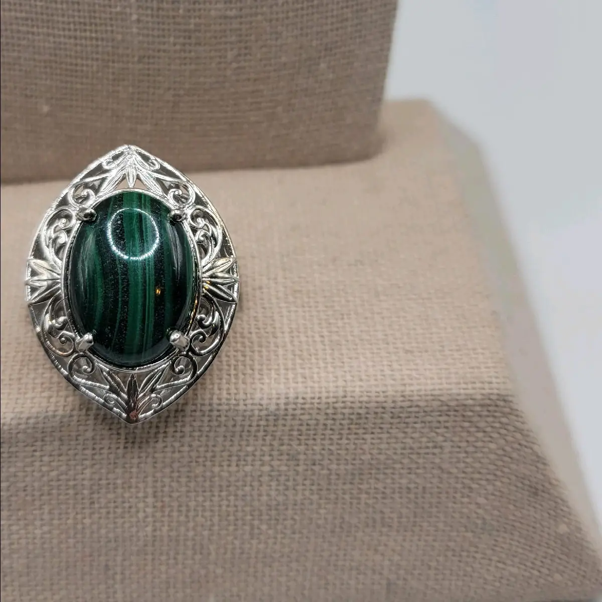 Malachite Ring Size 7 #2