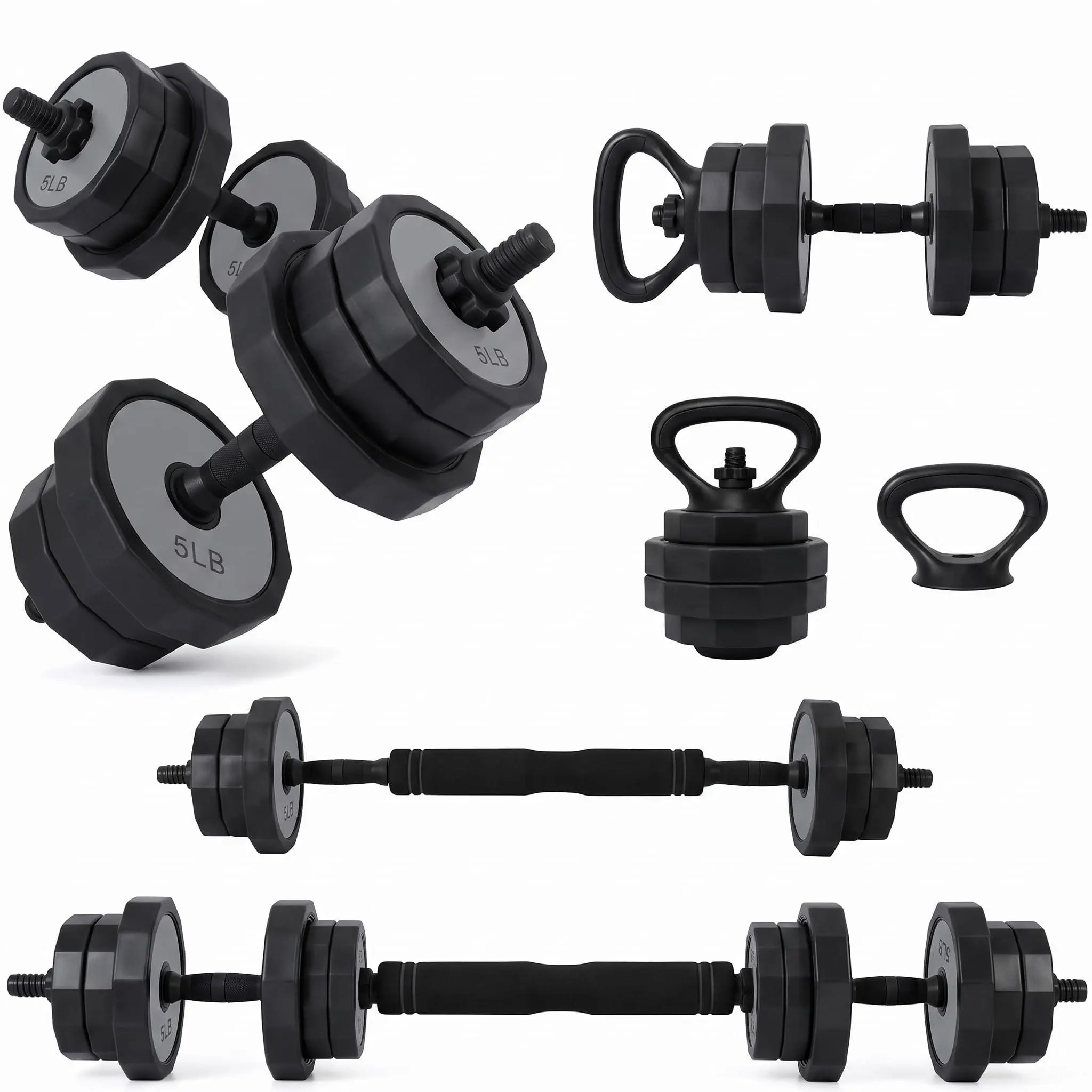 Garvee Adjustable Dumbbells Set 45/65/85 Lbs, 3 In 1 Weight Dumbbell Set