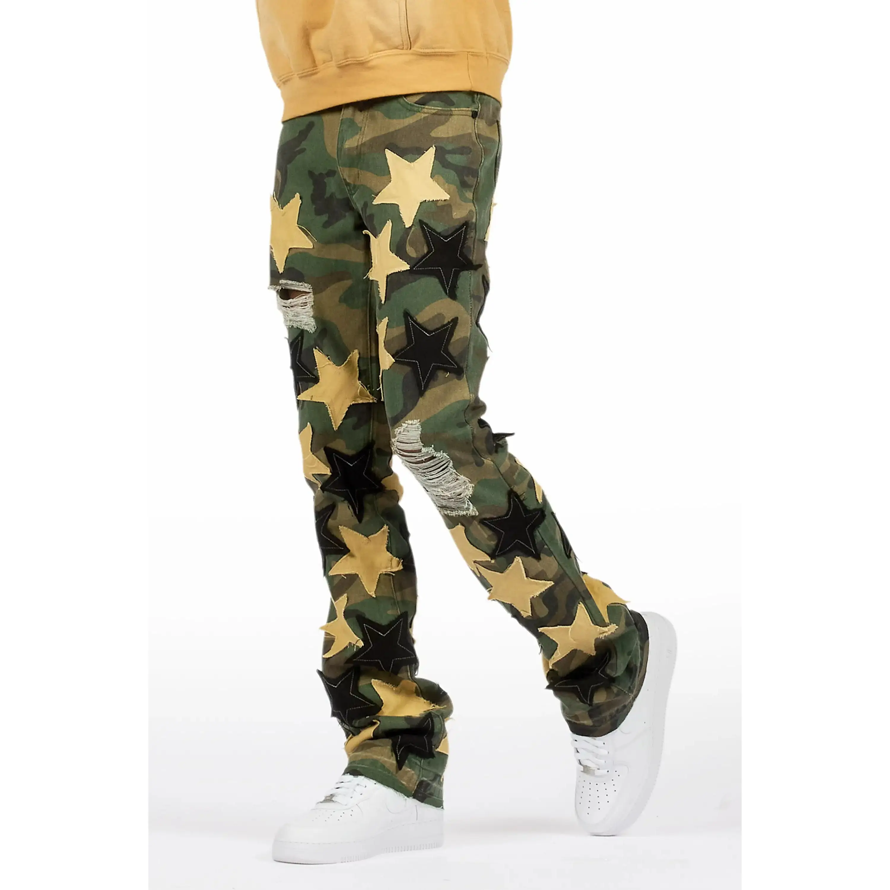 StarLane Faded Camo Stacked Flare Jean StarLane Faded Camo Stacked Flare Jean
