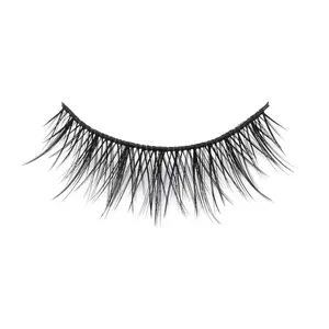 Natural Look Cat Eye Short False Eyelashes Wispy Fake Mink Soft Comfortable Fluffy Lashes (5 Pairs, NB95)