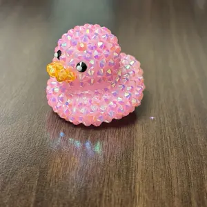 Rhinestone-Embellished Peak Rubber Duck