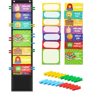 Student Behavior Clip Chart for Classroom Management Kids Reward Pocket Chart