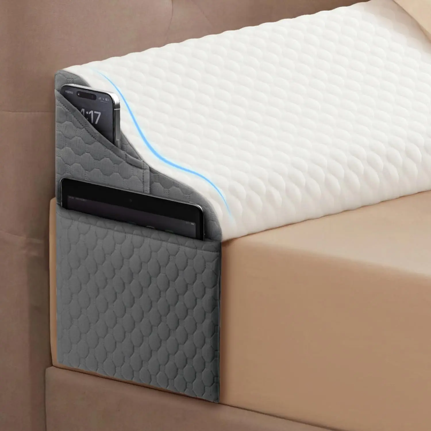 Full Size Wedge Pillow Headboard for Bed Gap Filler, Bed Wedge Pillow for Headboard Gap (0-8") Ergonomic Mattress Wedge Gap Filler for Stop Pillows, Phones & Items Falling Down(54"X10"X6") Full Size Wedge Pillow Headboard for Bed Gap Filler, Bed Wedge Pillow for Headboard Gap (0-8") Ergonomic Mattress Wedge Gap Filler for Stop Pillows, Phones & Items Falling Down(54"X10"X6")