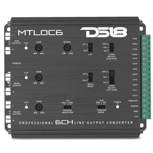6-Channel High-to-Low Level Line Output Converter with Remote Turn-On (MTLOC6)