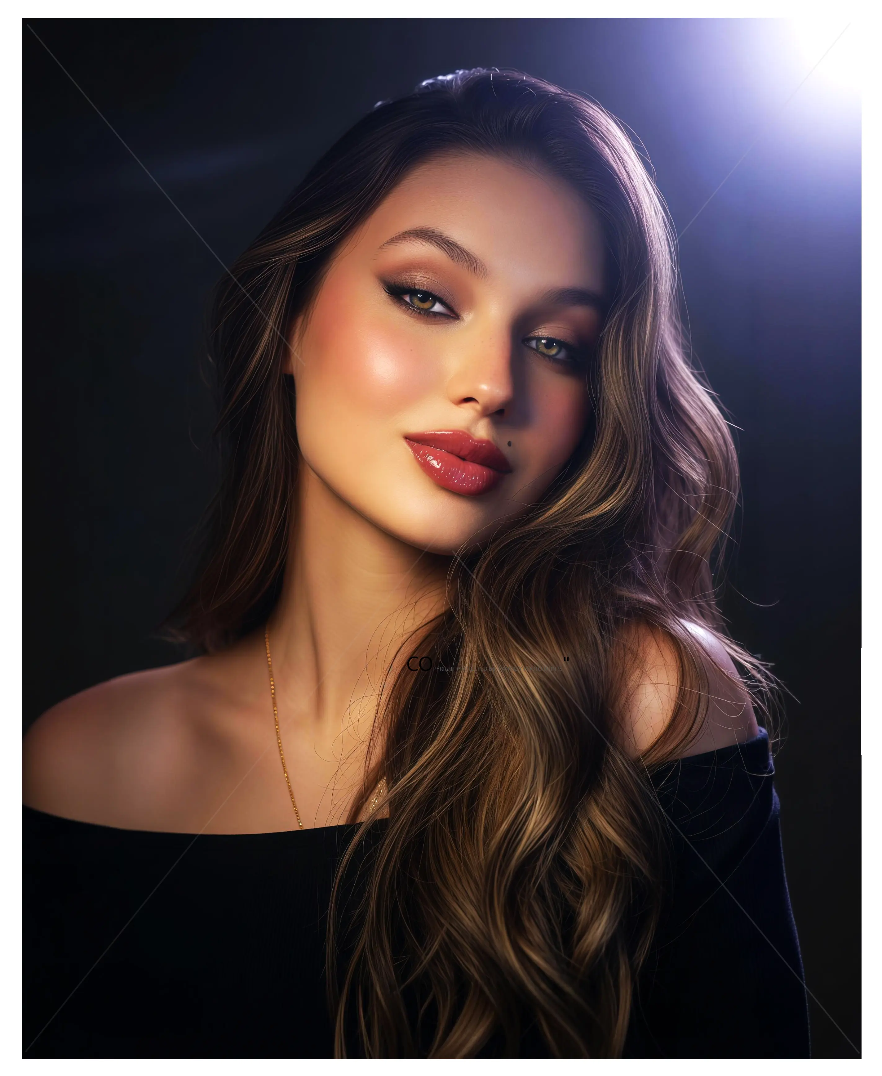 8x10 Photo Art Print Photograph Semi-Gloss Brunette Female Model Portrait Artwork Picture #95724