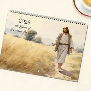 2026 Jesus Calendar for Home Wall Decoration, Artistic Hanging Calendar, Wall Planner, Perfect for Home Decor, Stylish and Functional