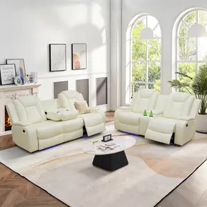 Indulge in Unparalleled Comfort and Enduring Elegance with Our Premium Breathing Leather Living Room Electric Recliner Set. This exquisite collection, featuring a spacious sofa and cozy loveseat, redefines luxury living with its meticulous