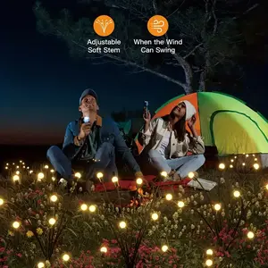 2 Packs Solar Powered Firefly Lights To Decorate your Garden