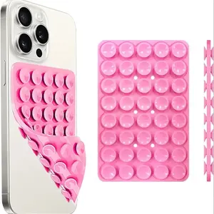 3pcs Dual-sided Silicone Phone Grip Holder, Cell Phone Holder For Iphone and Android, Magnetic Stand for Selfies and Videos, Magnetic Bracket, Mirror Attachment for Enhanced Viewing, Tripod Ring, Accessories