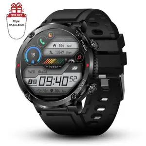 ALPHAGEAR Bravo XL Smart Watch - Largest Screen in Market Water-Proof Metal Bumper with 3 Bands & Extra Cable Included Free Alpha Cutter Gift