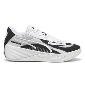 PUMA Mens All Pro Nitro Team Basketball Sneakers Shoes - Black, White