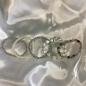 Bree 5PC Bracelet Set- Silver
