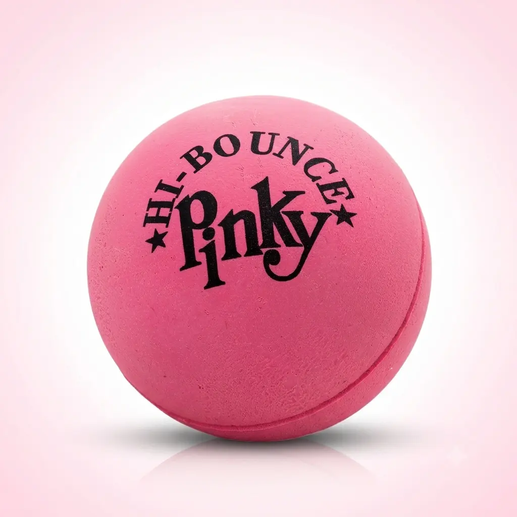 Hi-Bounce Pinky Ball JA-RU – Classic Pink Rubber Bouncy Ball for Kids & Adults | Stress Relief Fidget & Hand Therapy Toy | Indoor Outdoor Play, Party Favors