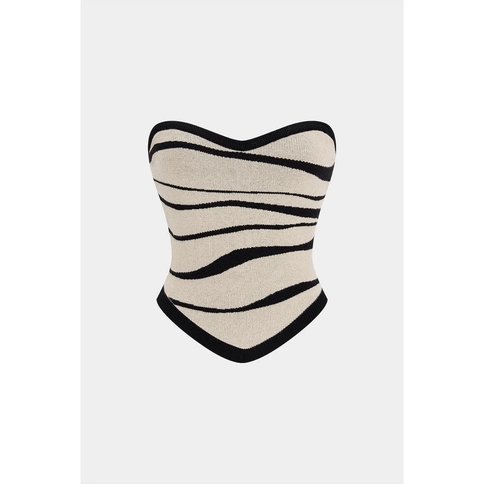 Knit Striped Tube Top