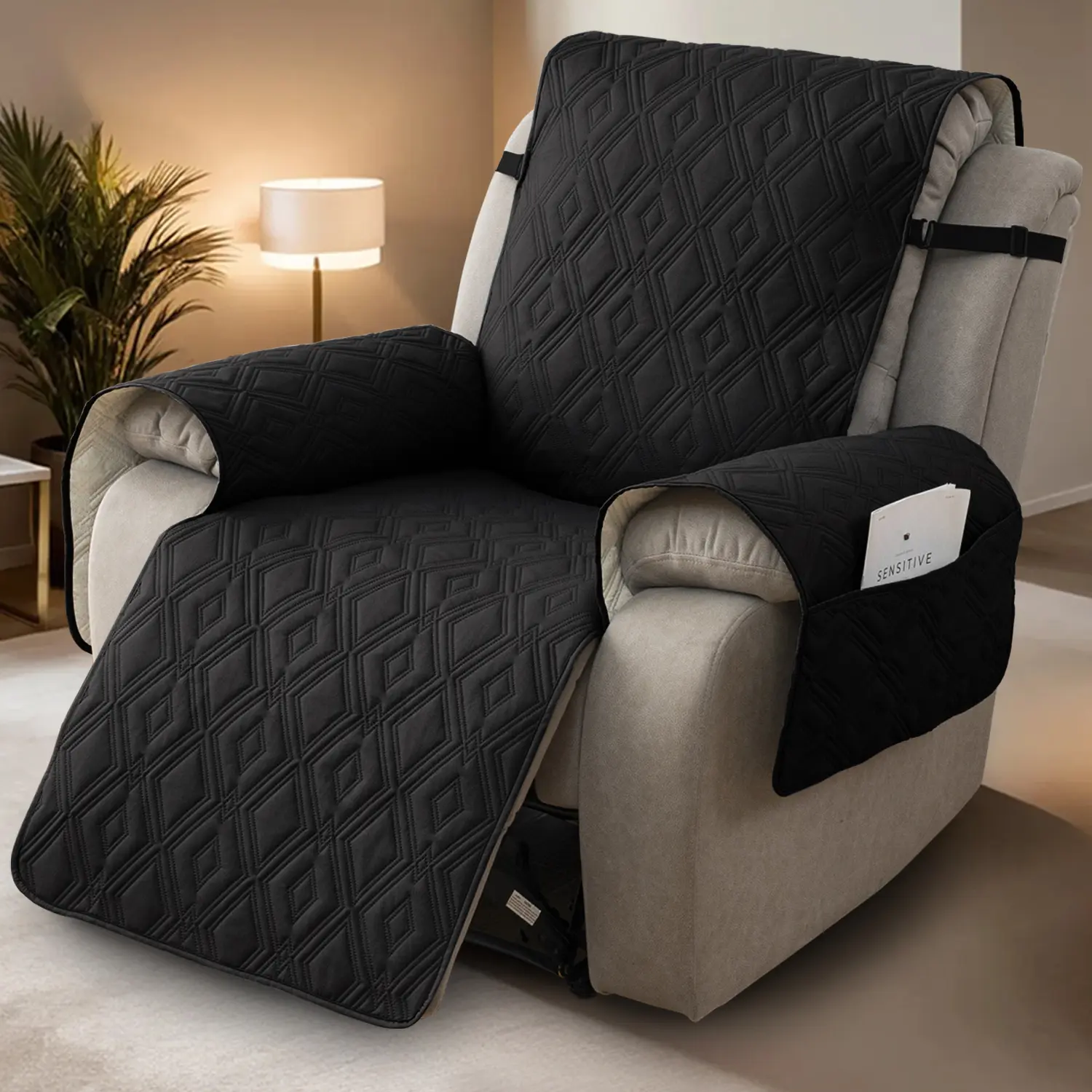 Waterproof Recliner Cover, Stay In Place Chair Cover, Easy Care Chaise Lounge Protector, Washable Slipcover with Pockets #TikTokShopDealsforYouDays
