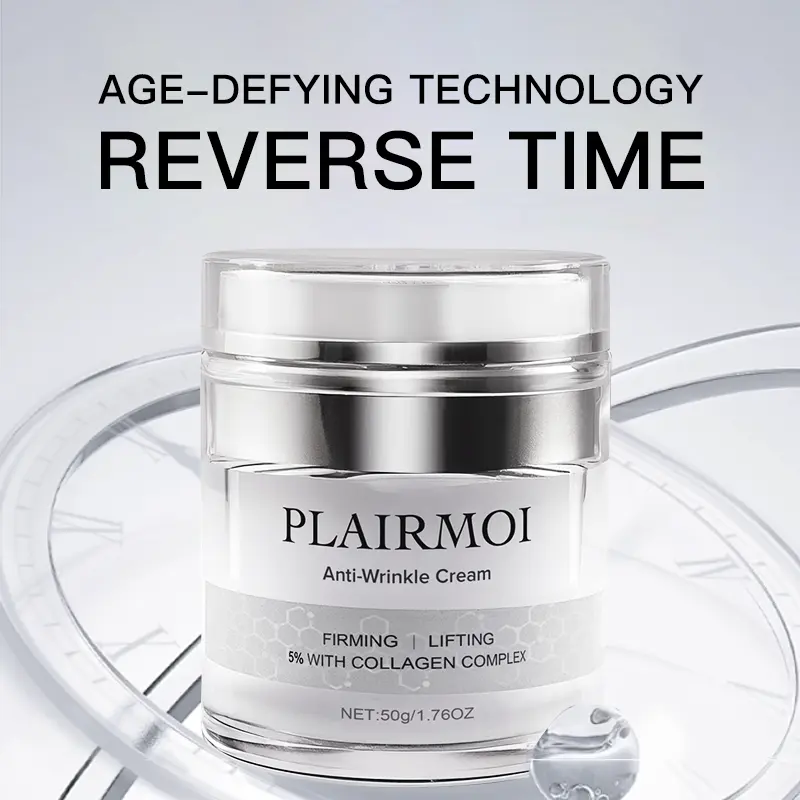 [Flash Sales] PLAIRMOI Advanced Anti-Wrinkle Face Cream 50g – Deep Hydration, Firming & Radiance – Reduces Fine Lines, Boosts Elasticity – Lightweight, Non-Greasy, for All Skin Types, Day & Night Use-Z1