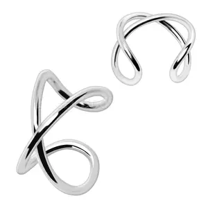 Stainless Steel X Ring Fake Cartilage Ear Cuff