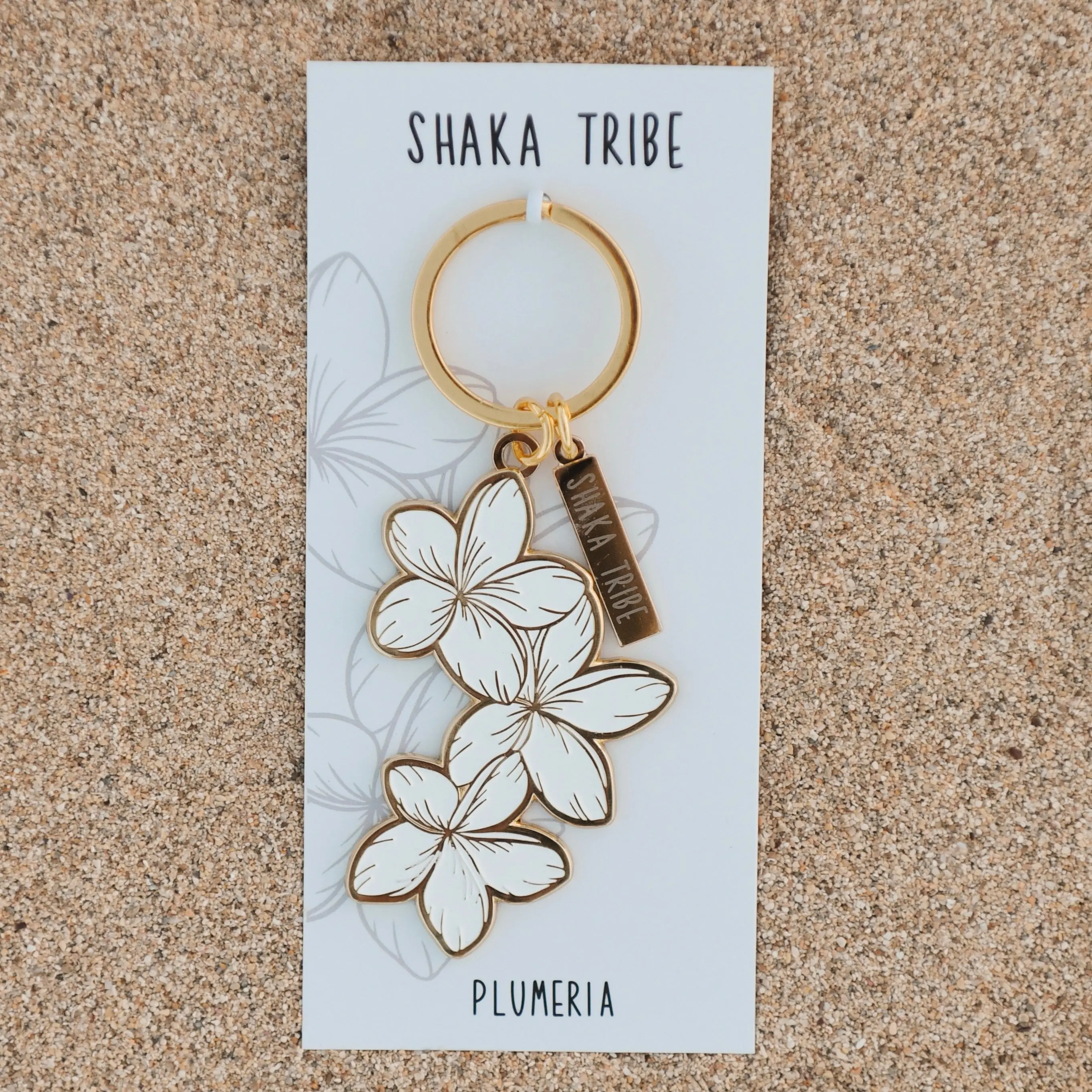 New Beginnings - Plumeria Keychain