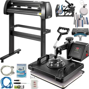Summervibes VEVOR 8 In 1 Heat Press Sublimation Machine 28 Vinyl Cutter Cutting Plotter