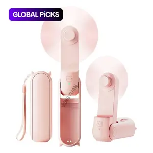 3 IN 1 Handheld Mini Fan, Cute Devil Design Portable Foldable Pocket Fan with 270° Adjustable, Type-C Rechargeable Personal Fan, 2 Speed & Auto Shut-Off Safety Design, for Summer Concerts Outdoor Activities, Ideal Gifts for Women Girls #GLOBAL PICKS