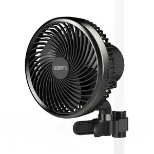 6" Clip Fan- Oscillating with 10 Speeds & 10 Dynamic Wind Modes