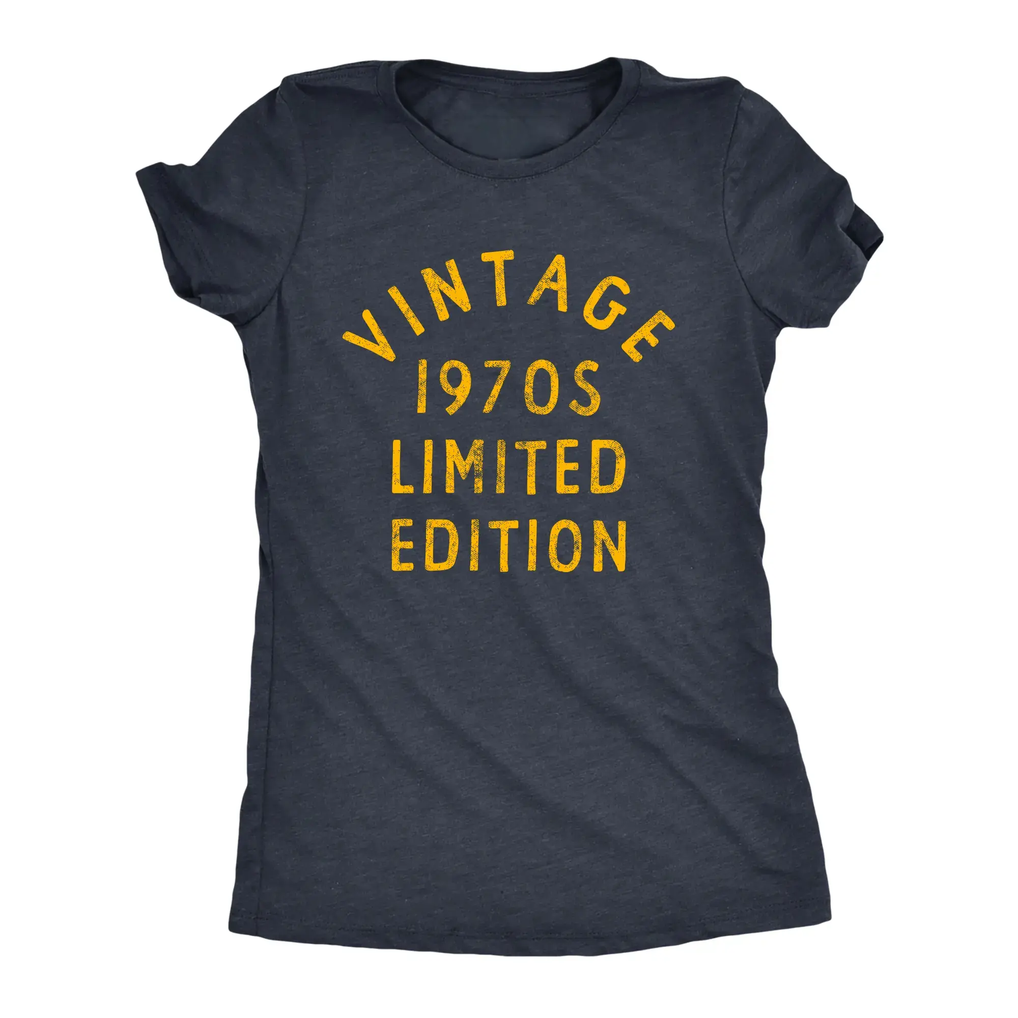 Womens Vintage 1970s Limited Edition T Shirt Funny Cool 1970 Theme Classic Tee for Ladies Funny Womens T Shirts Cute Vintage Fashion Casual Ladies T-Shirt Gift Funny Vintage Top Women's Novelty Tees