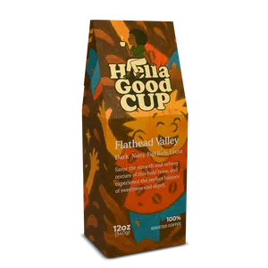 Flathead Valley Dark Roast Coffee - Sweet Toffee & Full Body Cocoa Flavor - 12oz Roasted Beverage for Bold Coffee Lovers