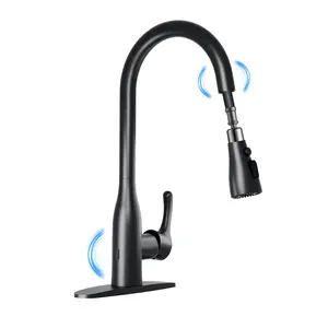 Garvee Touchless Kitchen Faucet with Pull Down Sprayer, Dual Sensor Sink Faucets, Stainless Steel Single Handle Faucet for 1 or 3 Hole, Suitable for Farmhouse Laundry Camper Rv Bar