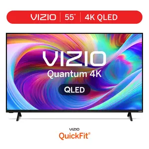 VIZIO 55" Class Quantum 4K QLED HDR Smart TV (VQD55R-10) Access VIZIO OS with apps built right in, manage your app subscriptions, watch free channels, and much more.
