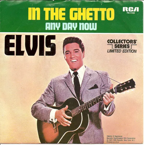 Elvis Presley - In The Ghetto (7", Single, Mono, Ltd, RE, Ind)
