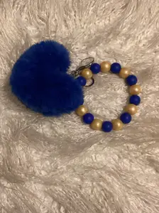 Blue and Gold Wristlet