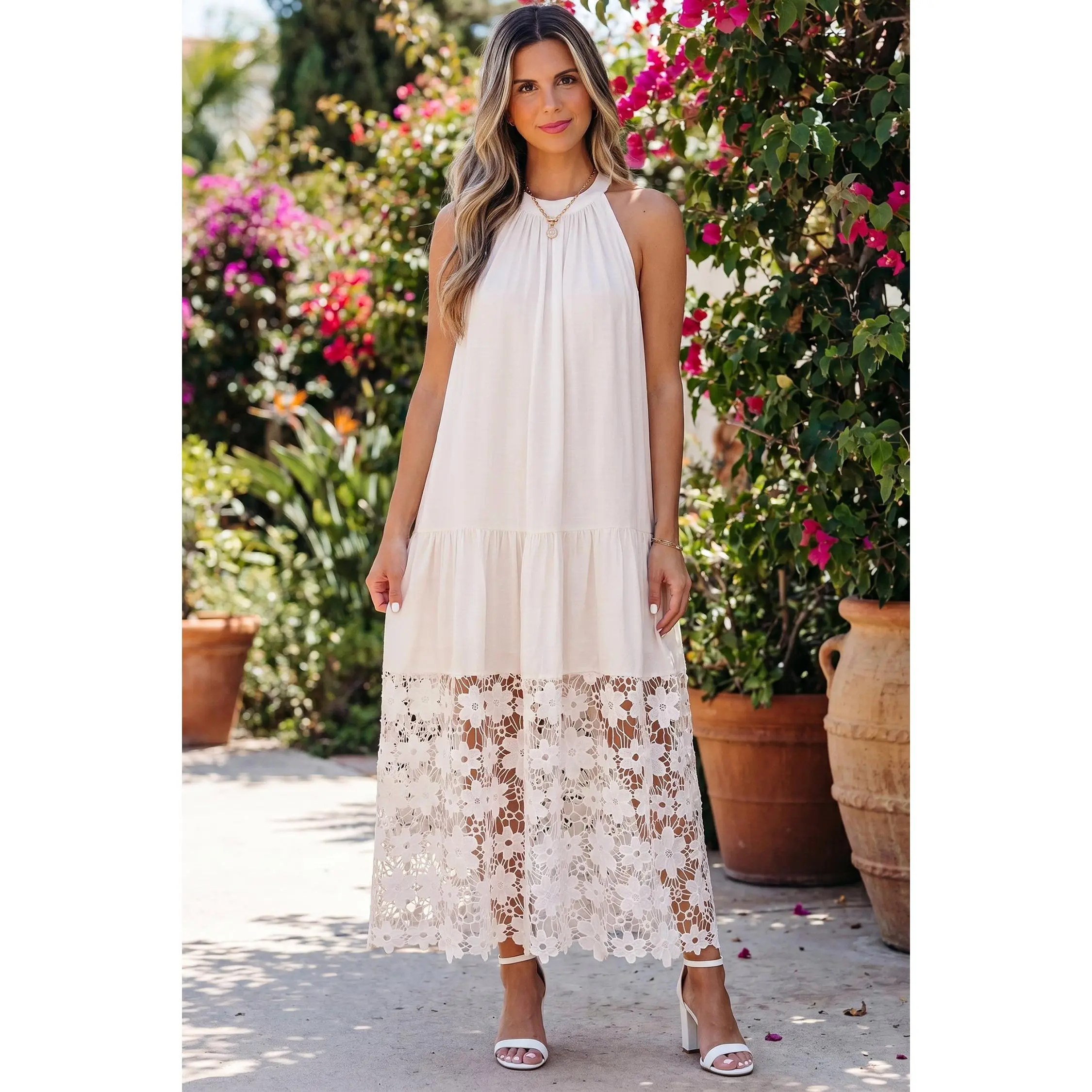 Ensley Loose Halter Summer Dress