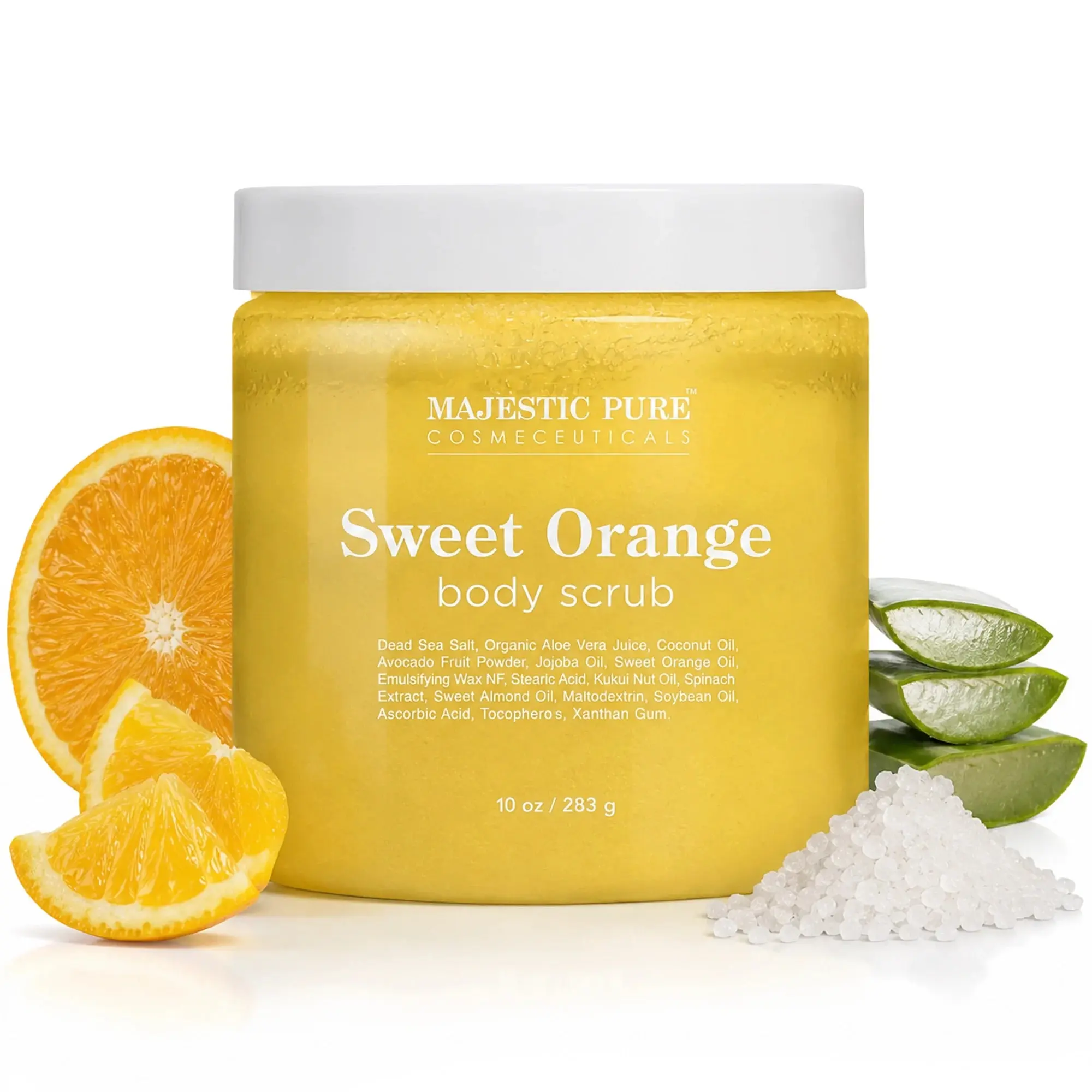 Sweet Orange Body Scrub | 10 oz, Cosmetic, Cleansing, Gentle Exfoliating Formula