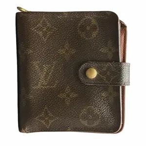 Pre-owned Louis Vuitton Canvas Small Leather Goods Compact Zip Monogram Wallet