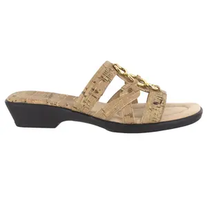 Easy Street Womens Torrid Slide Casual Sandals Casual Low Heel 1-2" - Beige