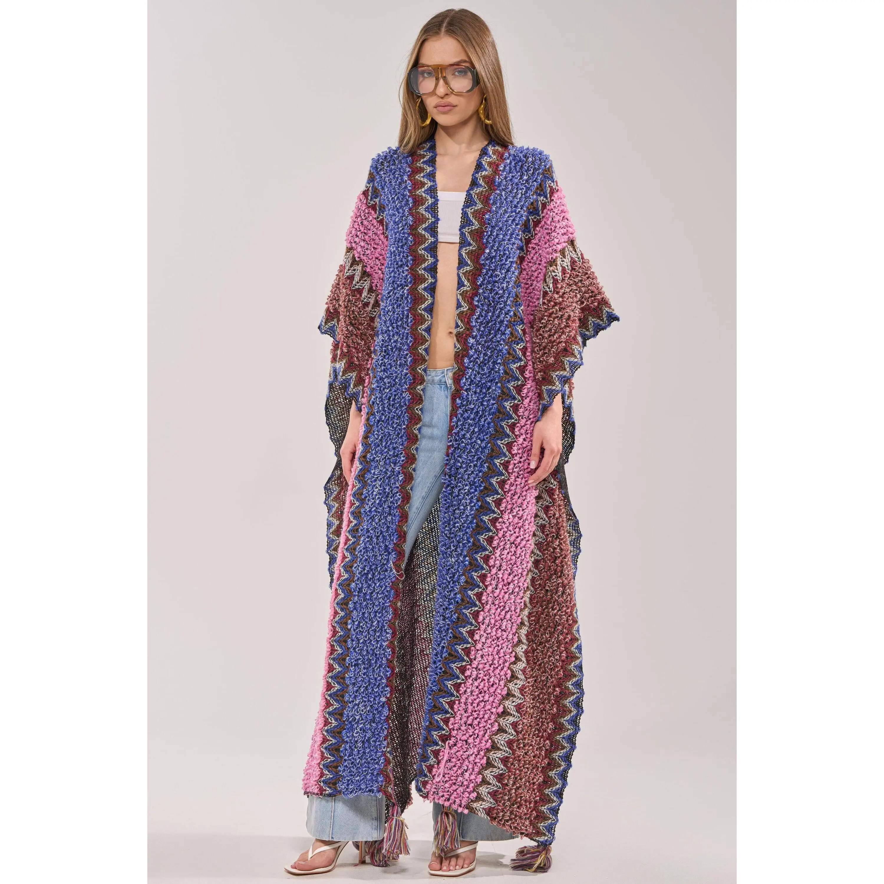 WILDFLOWER WAVES LONG CARDIGAN WILDFLOWER WAVES LONG CARDIGAN