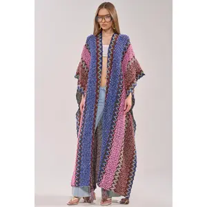 WILDFLOWER WAVES LONG CARDIGAN