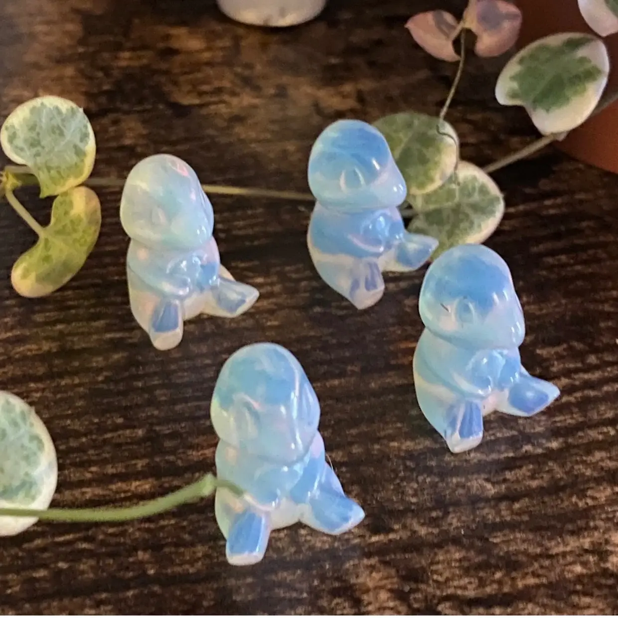 Opalite Mini Charmander Crystal Carving