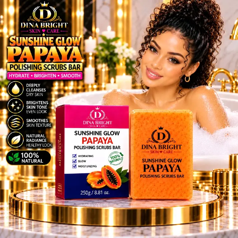 SUNSHINE GLOW STRONG BRIGHTENING SOAP – SUN-KISSED RADIANCE BOOST FOR DULL, DISCOLORED & UNEVEN-LOOKING SKIN.