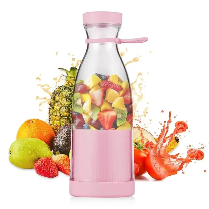 Portable Smoothie Blender, Fresh Juice Persona!Blender,380ml USB Cordless Portable Personal Blender, Rechargeable Juicer Blender
