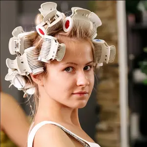 Professional Salon Curling Iron Set, Durable Plastic Manual Curler, Hair Curler Tool, Ergonomic Design with Secure Clips, Heatless Hair Curler for Home & Beauty