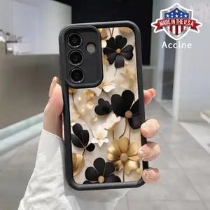Luxurious Blooms Advanced fashion gift Case for Samsung S25 ultra plus S24 S23 S22 Ultra Plus Shockproof Non Slip Military-Grade Protection Silicone Cover