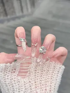 Handmade Press On Nails | 10pcs Set | Reusable Fake Nails