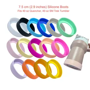 2.9-Inch (7.5cm) Silicone Boots Bumper for Stanley, SM Tumbler Bottom Protector Fits Drinkware Base Diameter 2.9"- 3.1"