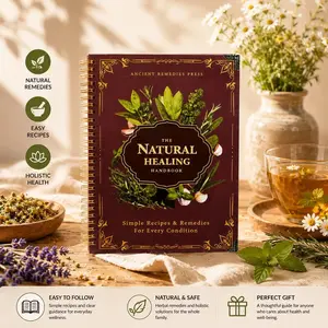 Wellness Tracker Journal Natural Healing Planner Fitness Diet Notebook Self Care Daily Organizer