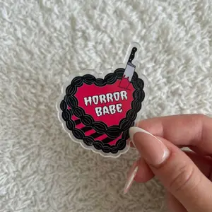 Horror Babe with MagSafe Phone Grip, Horror Aesthetic Magnetic Phone Holder, Kawaii Scary Fan Gift , Kindle Accessories sticky Baby mount Library Card Flower-Shaped Multi-Functional Stand Universal Car Double-Sided Octo Adjustable Portable